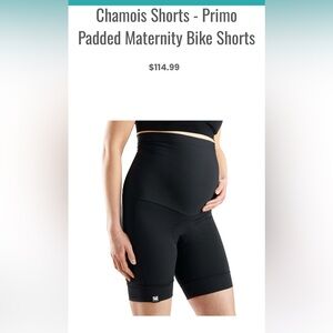 KADEN Women's Black Primo Chamois Maternity Bike Shorts